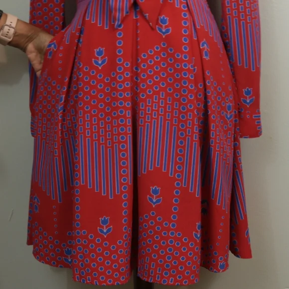 Modcloth Pleasant Confidence Tie Neck Dress - Picture 9 of 12